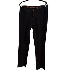 Christopher Blue Dark Gray Pants 5 Pocket Style Cotton Blend